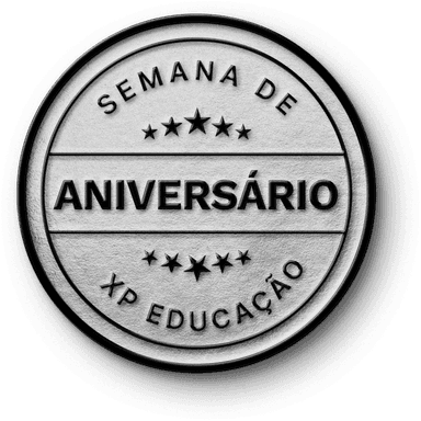 Selo de aniversário XP Educação
